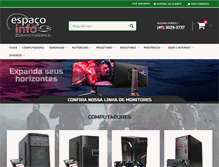 Tablet Screenshot of lojaespacoinfo.com.br